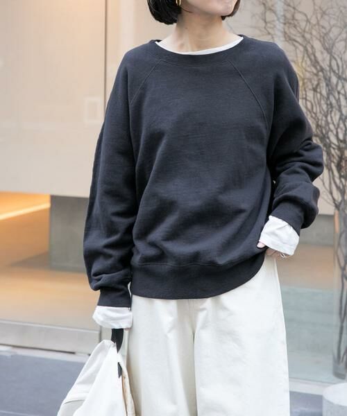 URBAN RESEARCH DOORS / アーバンリサーチ ドアーズ スウェット | FORK&SPOON　スーピマコットン混反毛クルーネックスウェット | 詳細17