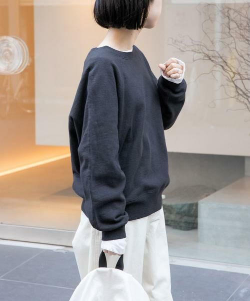 URBAN RESEARCH DOORS / アーバンリサーチ ドアーズ スウェット | FORK&SPOON　スーピマコットン混反毛クルーネックスウェット | 詳細18