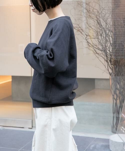 URBAN RESEARCH DOORS / アーバンリサーチ ドアーズ スウェット | FORK&SPOON　スーピマコットン混反毛クルーネックスウェット | 詳細20