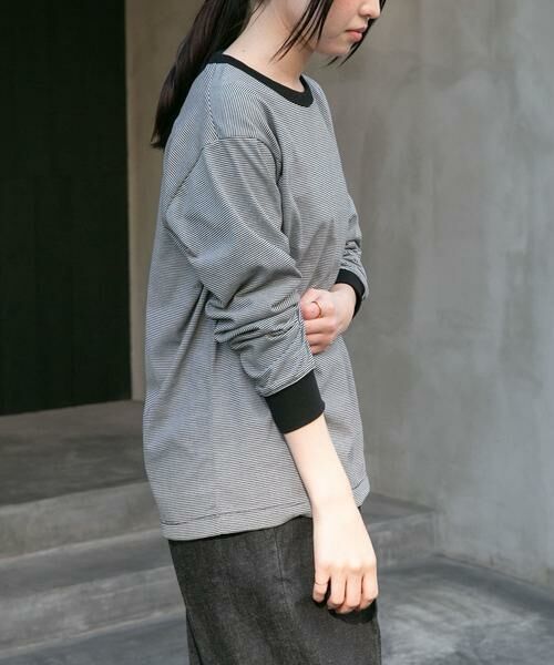 URBAN RESEARCH DOORS / アーバンリサーチ ドアーズ Tシャツ | FORK&SPOON　CAVEボーダーロングスリーブTシャツ | 詳細21