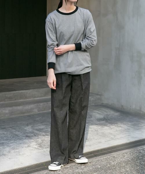 URBAN RESEARCH DOORS / アーバンリサーチ ドアーズ Tシャツ | FORK&SPOON　CAVEボーダーロングスリーブTシャツ | 詳細23