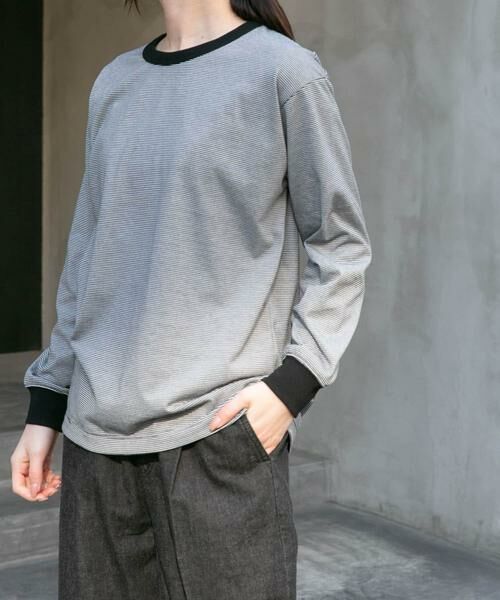 URBAN RESEARCH DOORS / アーバンリサーチ ドアーズ Tシャツ | FORK&SPOON　CAVEボーダーロングスリーブTシャツ | 詳細17