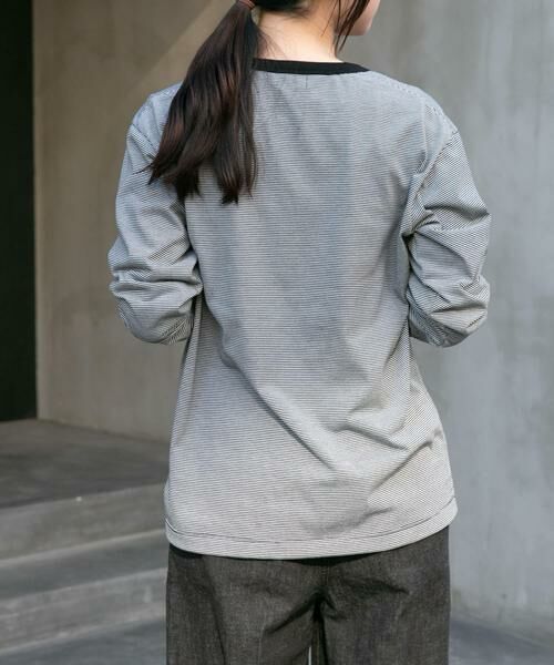 URBAN RESEARCH DOORS / アーバンリサーチ ドアーズ Tシャツ | FORK&SPOON　CAVEボーダーロングスリーブTシャツ | 詳細19