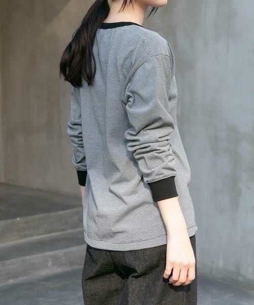 URBAN RESEARCH DOORS / アーバンリサーチ ドアーズ Tシャツ | FORK&SPOON　CAVEボーダーロングスリーブTシャツ | 詳細20