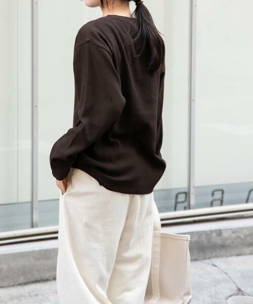 URBAN RESEARCH DOORS / アーバンリサーチ ドアーズ Tシャツ | FORK&SPOON　メッシュロングスリーブプルオーバー | 詳細3