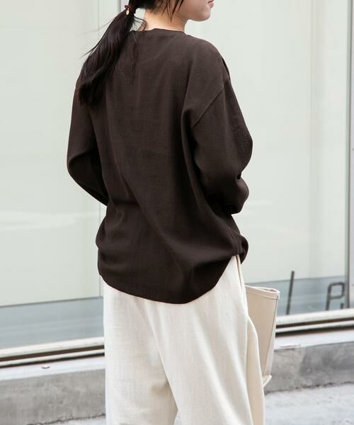 URBAN RESEARCH DOORS / アーバンリサーチ ドアーズ Tシャツ | FORK&SPOON　メッシュロングスリーブプルオーバー | 詳細4