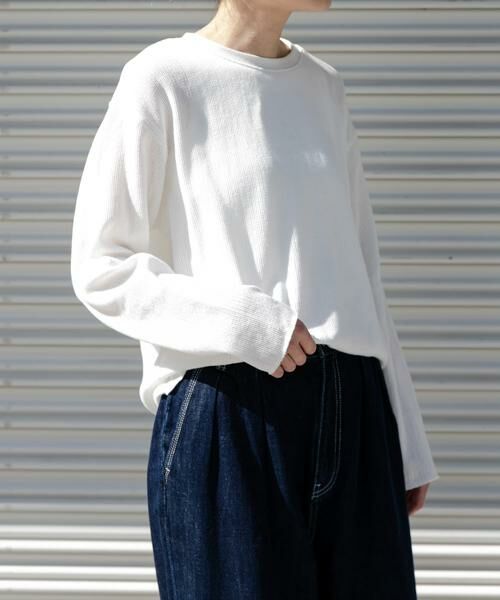 URBAN RESEARCH DOORS / アーバンリサーチ ドアーズ Tシャツ | FORK&SPOON　メッシュロングスリーブプルオーバー | 詳細21