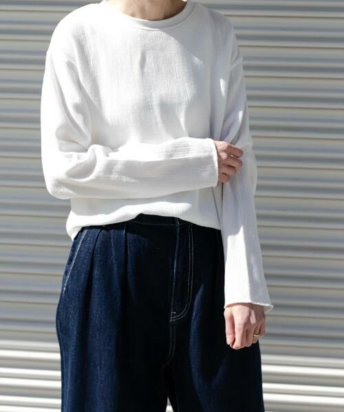 URBAN RESEARCH DOORS / アーバンリサーチ ドアーズ Tシャツ | FORK&SPOON　メッシュロングスリーブプルオーバー | 詳細22