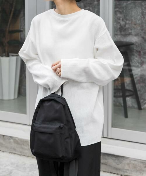 URBAN RESEARCH DOORS / アーバンリサーチ ドアーズ Tシャツ | FORK&SPOON　メッシュロングスリーブプルオーバー | 詳細13