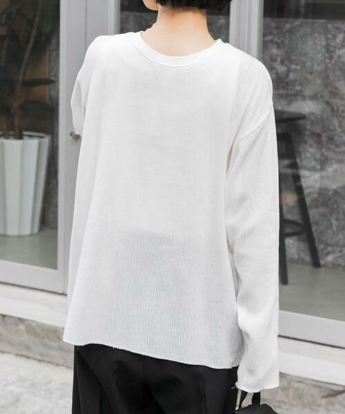 URBAN RESEARCH DOORS / アーバンリサーチ ドアーズ Tシャツ | FORK&SPOON　メッシュロングスリーブプルオーバー | 詳細14