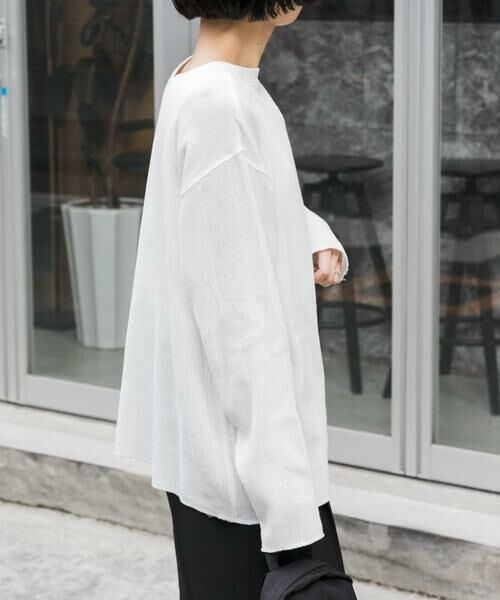 URBAN RESEARCH DOORS / アーバンリサーチ ドアーズ Tシャツ | FORK&SPOON　メッシュロングスリーブプルオーバー | 詳細15