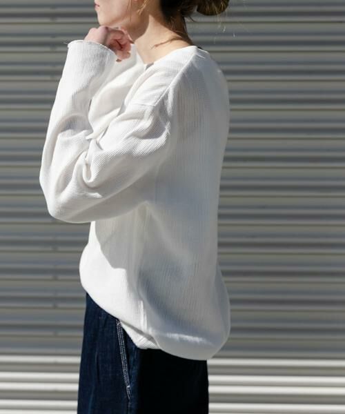 URBAN RESEARCH DOORS / アーバンリサーチ ドアーズ Tシャツ | FORK&SPOON　メッシュロングスリーブプルオーバー | 詳細19
