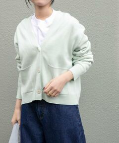 URBAN RESEARCH DOORS / アーバンリサーチ ドアーズ カーディガン・ボレロ | FORK&SPOON　ダブルフェイスVネックカーディガン