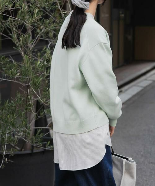 URBAN RESEARCH DOORS / アーバンリサーチ ドアーズ カーディガン・ボレロ | FORK&SPOON　ダブルフェイスVネックカーディガン | 詳細10