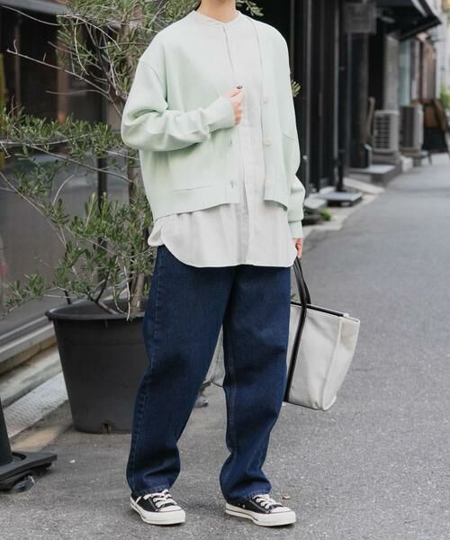 URBAN RESEARCH DOORS / アーバンリサーチ ドアーズ カーディガン・ボレロ | FORK&SPOON　ダブルフェイスVネックカーディガン | 詳細11