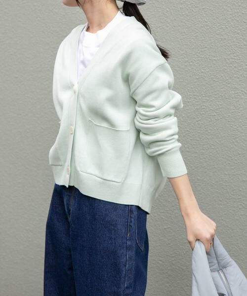 URBAN RESEARCH DOORS / アーバンリサーチ ドアーズ カーディガン・ボレロ | FORK&SPOON　ダブルフェイスVネックカーディガン | 詳細2