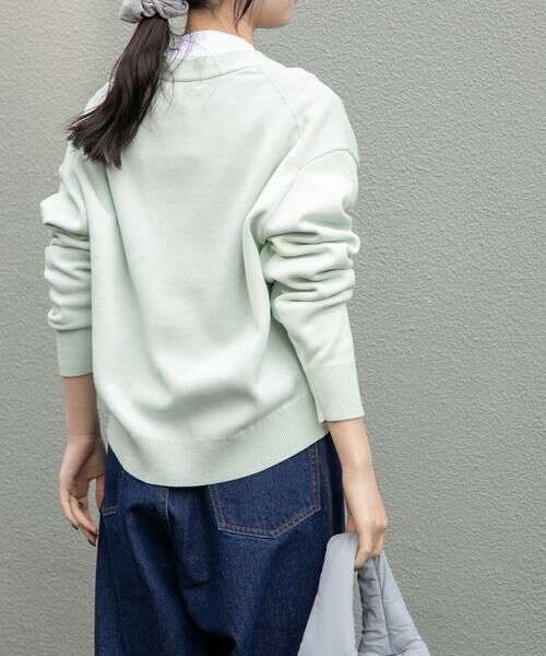 URBAN RESEARCH DOORS / アーバンリサーチ ドアーズ カーディガン・ボレロ | FORK&SPOON　ダブルフェイスVネックカーディガン | 詳細3