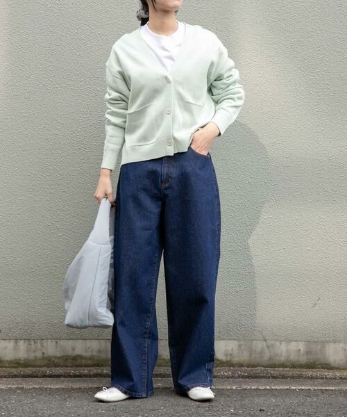 URBAN RESEARCH DOORS / アーバンリサーチ ドアーズ カーディガン・ボレロ | FORK&SPOON　ダブルフェイスVネックカーディガン | 詳細5