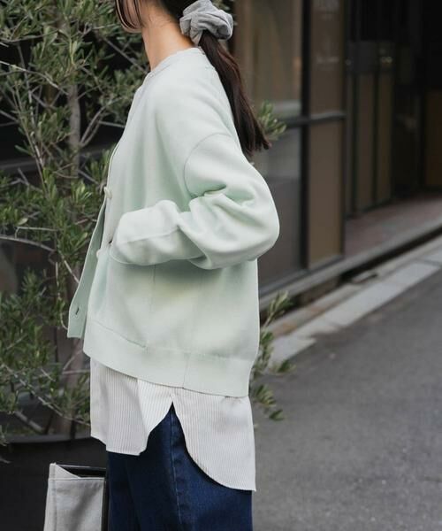 URBAN RESEARCH DOORS / アーバンリサーチ ドアーズ カーディガン・ボレロ | FORK&SPOON　ダブルフェイスVネックカーディガン | 詳細8