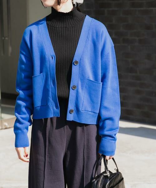 URBAN RESEARCH DOORS / アーバンリサーチ ドアーズ カーディガン・ボレロ | FORK&SPOON　ダブルフェイスVネックカーディガン | 詳細14