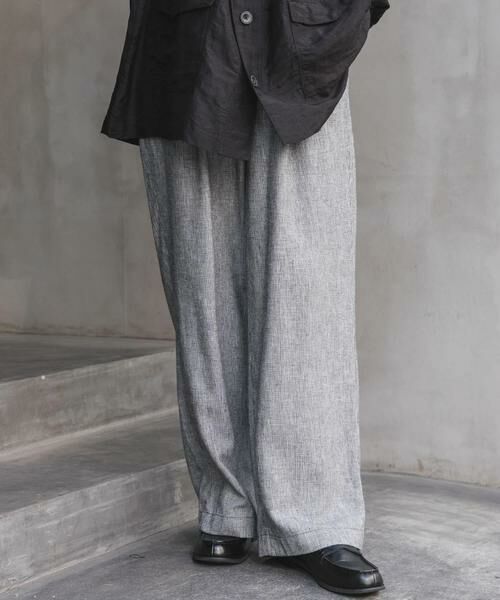 URBAN RESEARCH DOORS / アーバンリサーチ ドアーズ その他パンツ | FORK&SPOON　ヘンプ混イージーパンツ | 詳細11