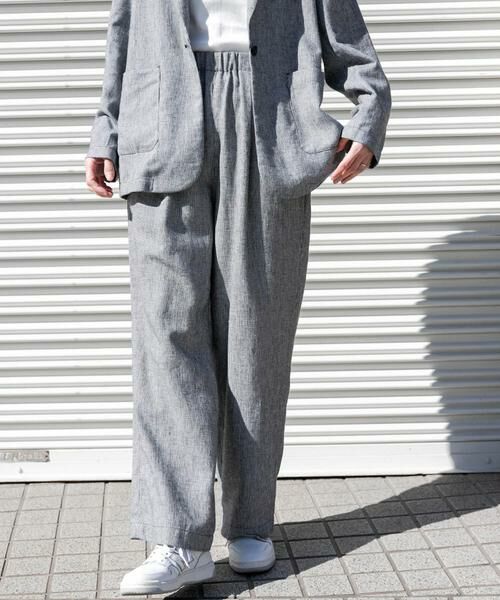 URBAN RESEARCH DOORS / アーバンリサーチ ドアーズ その他パンツ | FORK&SPOON　ヘンプ混イージーパンツ | 詳細17
