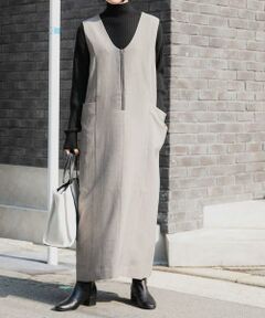 URBAN RESEARCH DOORS / アーバンリサーチ ドアーズ ワンピース | FORK&SPOON　2WAYジップジャンパースカート