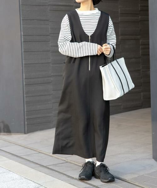 URBAN RESEARCH DOORS / アーバンリサーチ ドアーズ ワンピース | FORK&SPOON 2WAYジップジャンパースカート | 詳細6