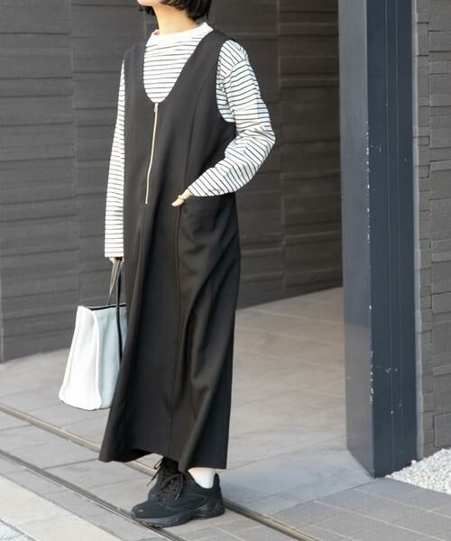 URBAN RESEARCH DOORS / アーバンリサーチ ドアーズ ワンピース | FORK&SPOON 2WAYジップジャンパースカート | 詳細8