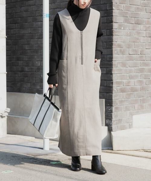 URBAN RESEARCH DOORS / アーバンリサーチ ドアーズ ワンピース | FORK&SPOON 2WAYジップジャンパースカート | 詳細26