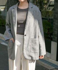 URBAN RESEARCH DOORS / アーバンリサーチ ドアーズ その他アウター | FORK&SPOON　ヘンプ混テーラードジャケット