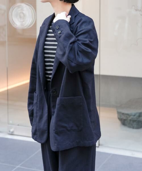 URBAN RESEARCH DOORS / アーバンリサーチ ドアーズ その他アウター | FORK&SPOON　ヘンプ混テーラードジャケット | 詳細3