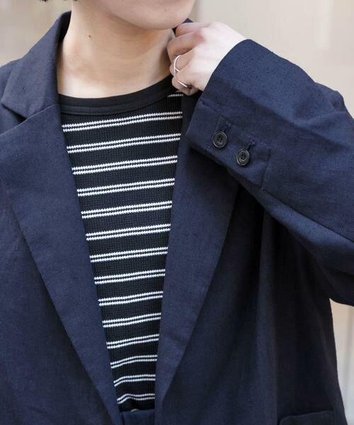 URBAN RESEARCH DOORS / アーバンリサーチ ドアーズ その他アウター | FORK&SPOON　ヘンプ混テーラードジャケット | 詳細7