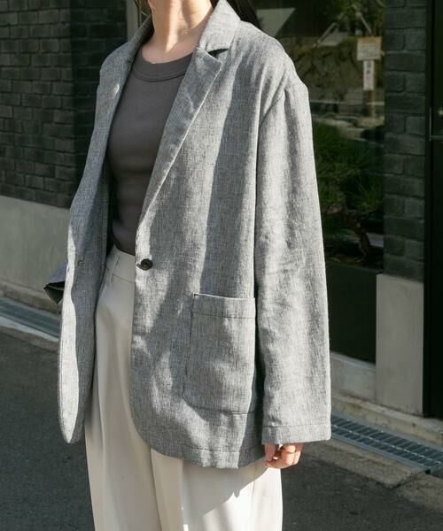 URBAN RESEARCH DOORS / アーバンリサーチ ドアーズ その他アウター | FORK&SPOON　ヘンプ混テーラードジャケット | 詳細12