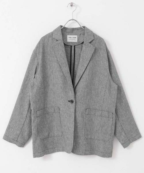 URBAN RESEARCH DOORS / アーバンリサーチ ドアーズ その他アウター | FORK&SPOON　ヘンプ混テーラードジャケット | 詳細24