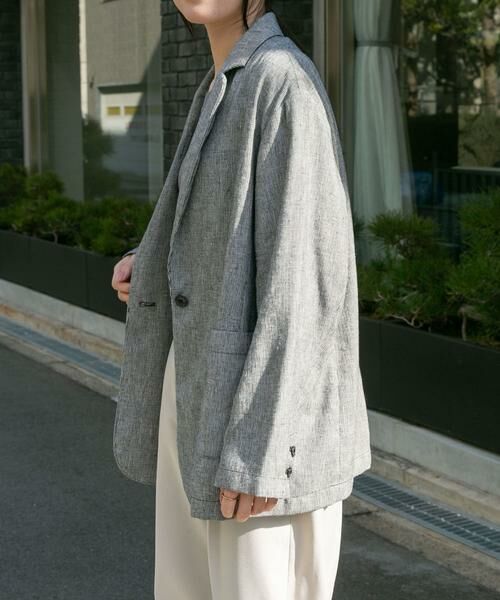 URBAN RESEARCH DOORS / アーバンリサーチ ドアーズ その他アウター | FORK&SPOON　ヘンプ混テーラードジャケット | 詳細13