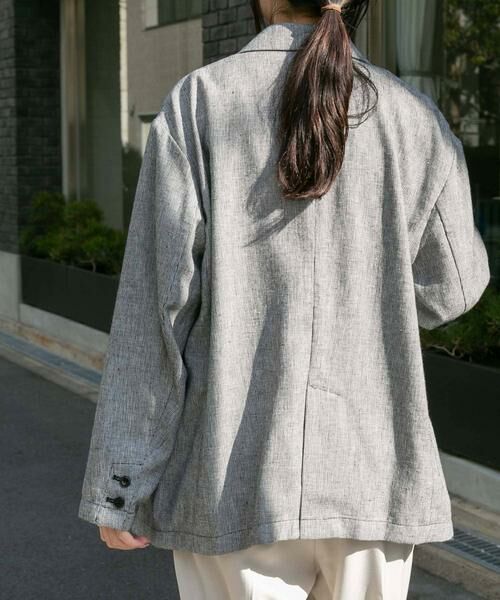 URBAN RESEARCH DOORS / アーバンリサーチ ドアーズ その他アウター | FORK&SPOON　ヘンプ混テーラードジャケット | 詳細14