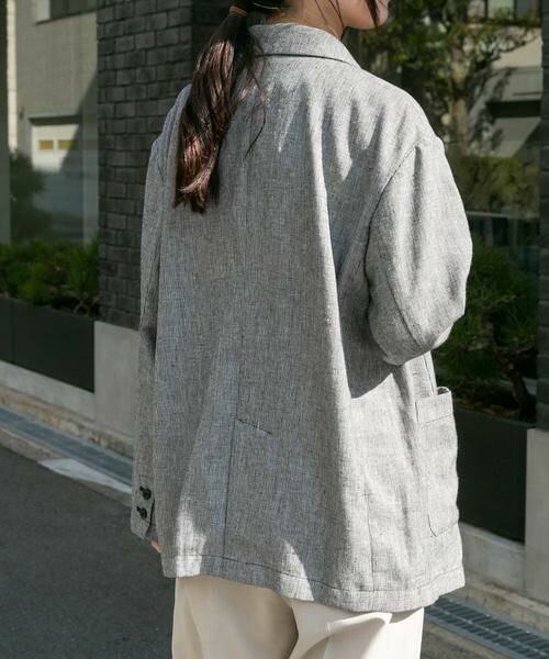 URBAN RESEARCH DOORS / アーバンリサーチ ドアーズ その他アウター | FORK&SPOON　ヘンプ混テーラードジャケット | 詳細15