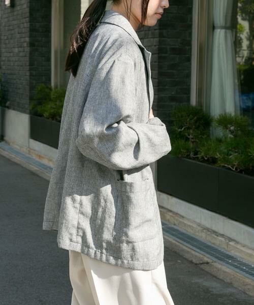 URBAN RESEARCH DOORS / アーバンリサーチ ドアーズ その他アウター | FORK&SPOON　ヘンプ混テーラードジャケット | 詳細16