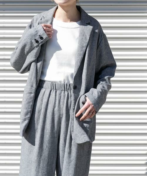 URBAN RESEARCH DOORS / アーバンリサーチ ドアーズ その他アウター | FORK&SPOON　ヘンプ混テーラードジャケット | 詳細19