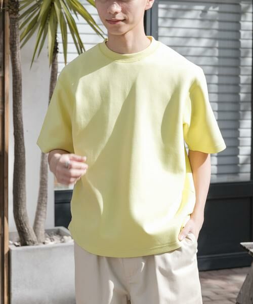 URBAN RESEARCH DOORS / アーバンリサーチ ドアーズ Tシャツ | FORK&SPOON　ストレッチダンボールショートスリーブTシャツ | 詳細4