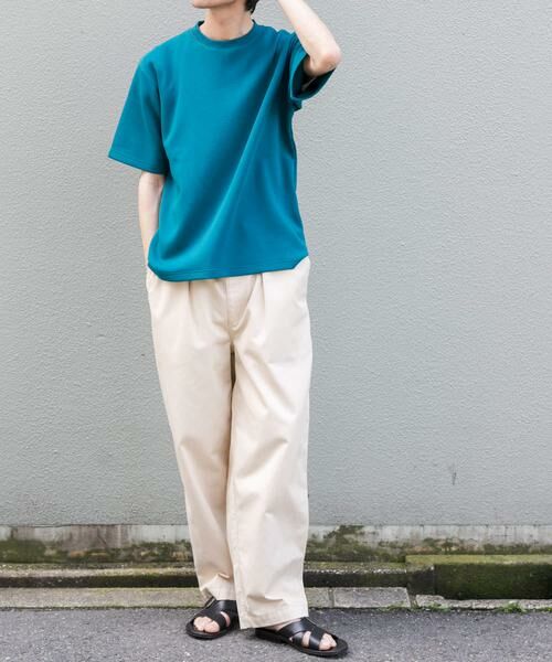 URBAN RESEARCH DOORS / アーバンリサーチ ドアーズ Tシャツ | FORK&SPOON　ストレッチダンボールショートスリーブTシャツ | 詳細19