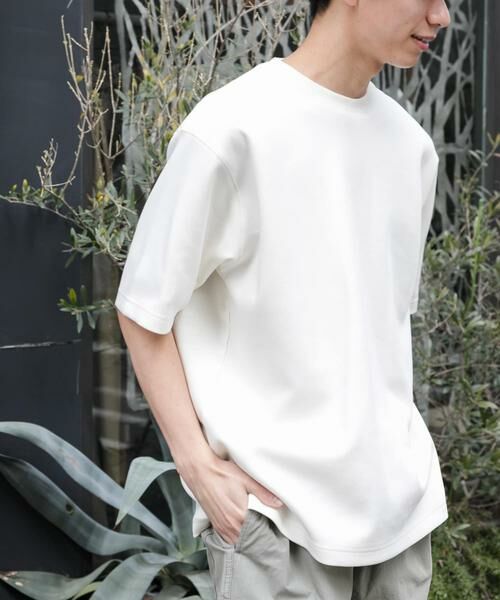 URBAN RESEARCH DOORS / アーバンリサーチ ドアーズ Tシャツ | FORK&SPOON　ストレッチダンボールショートスリーブTシャツ | 詳細23