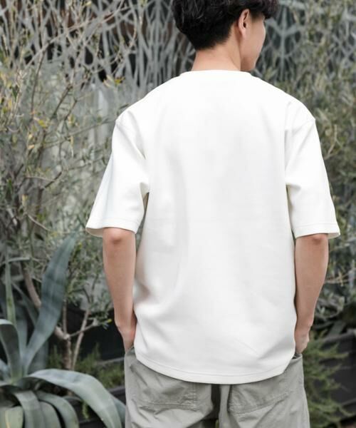 URBAN RESEARCH DOORS / アーバンリサーチ ドアーズ Tシャツ | FORK&SPOON　ストレッチダンボールショートスリーブTシャツ | 詳細24
