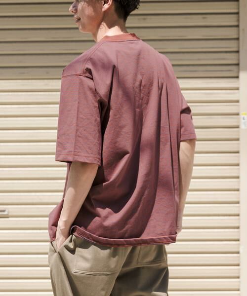 URBAN RESEARCH DOORS / アーバンリサーチ ドアーズ Tシャツ | FORK&SPOON　ボーダープレーティングショートスリーブTシャツ | 詳細2