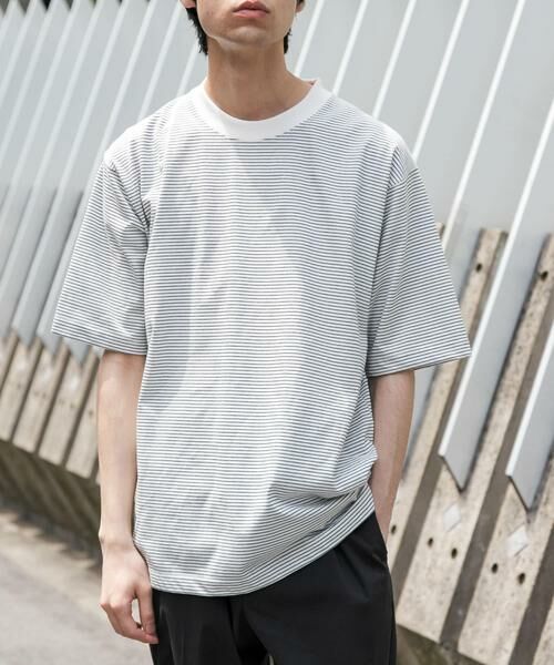 URBAN RESEARCH DOORS / アーバンリサーチ ドアーズ Tシャツ | FORK&SPOON　ボーダープレーティングショートスリーブTシャツ | 詳細17