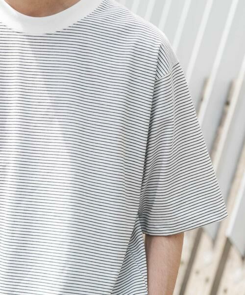 URBAN RESEARCH DOORS / アーバンリサーチ ドアーズ Tシャツ | FORK&SPOON　ボーダープレーティングショートスリーブTシャツ | 詳細18