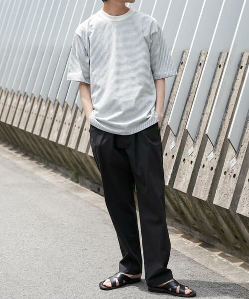 URBAN RESEARCH DOORS / アーバンリサーチ ドアーズ Tシャツ | FORK&SPOON　ボーダープレーティングショートスリーブTシャツ | 詳細19