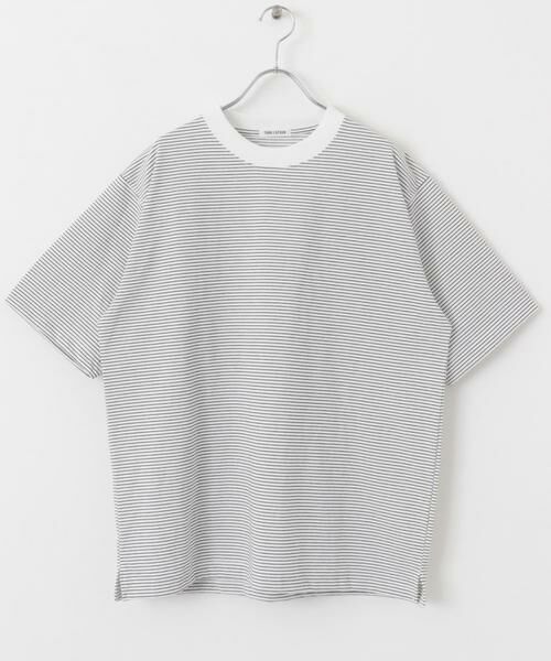 URBAN RESEARCH DOORS / アーバンリサーチ ドアーズ Tシャツ | FORK&SPOON　ボーダープレーティングショートスリーブTシャツ | 詳細20