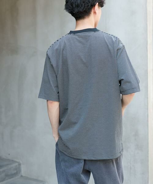 URBAN RESEARCH DOORS / アーバンリサーチ ドアーズ Tシャツ | FORK&SPOON　ボーダープレーティングショートスリーブTシャツ | 詳細24